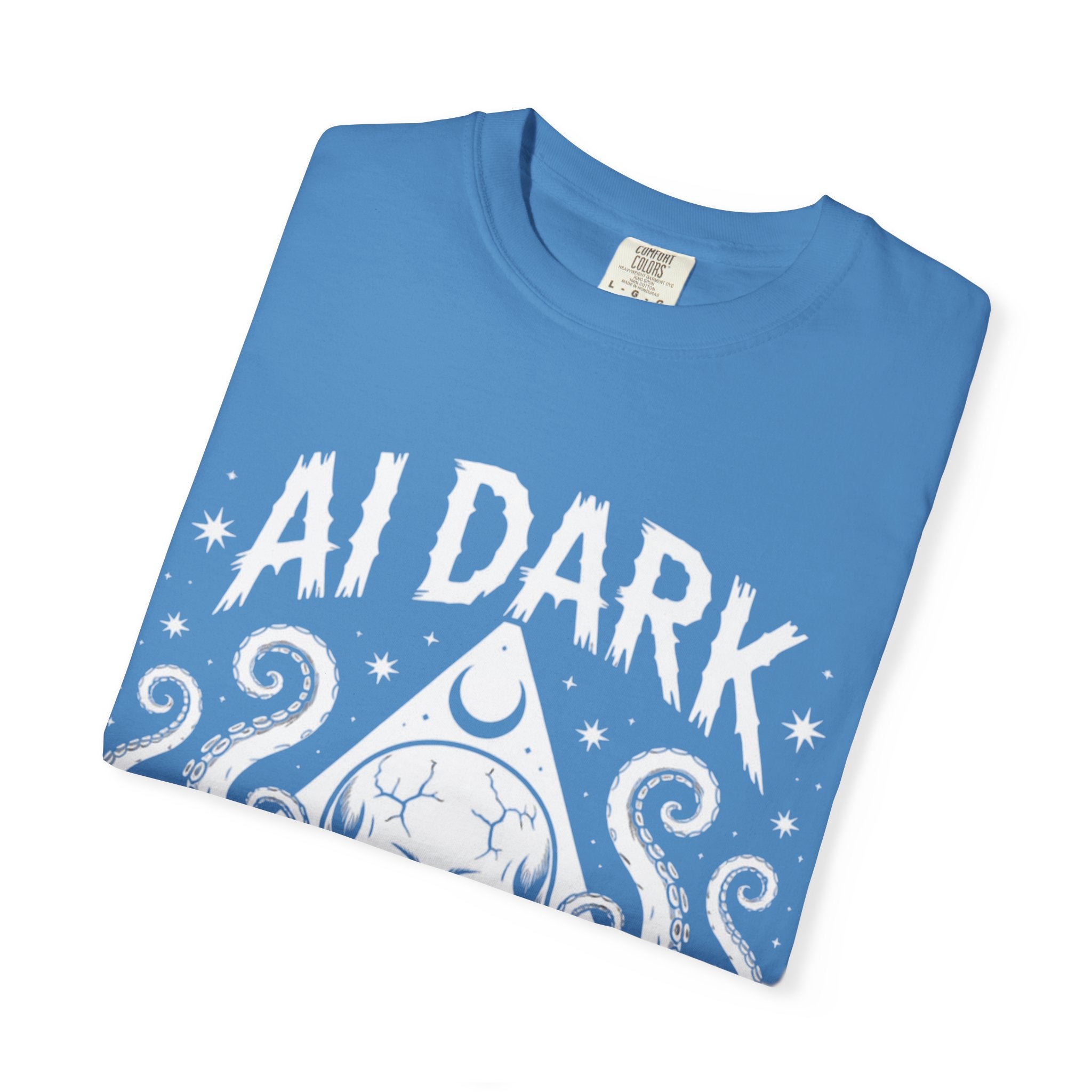 AI Dark  "Nightmare Network"  Unisex Garment-Dyed T-shirt