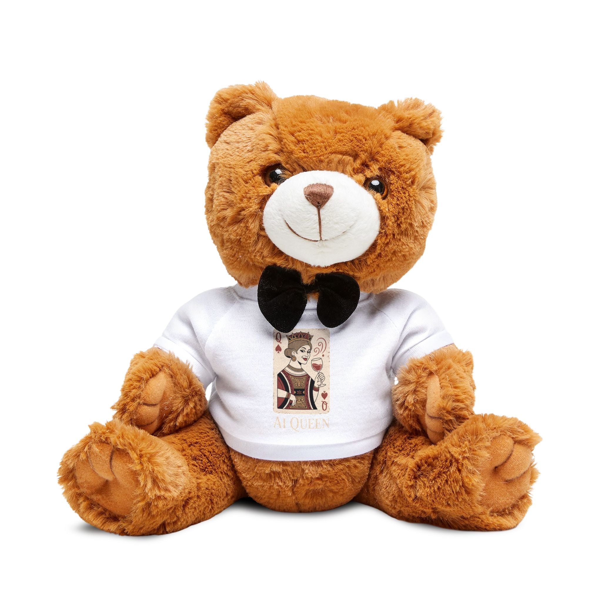 AI Queen "ROYAL ALGORITHM"  Teddy Bear with T-Shirt