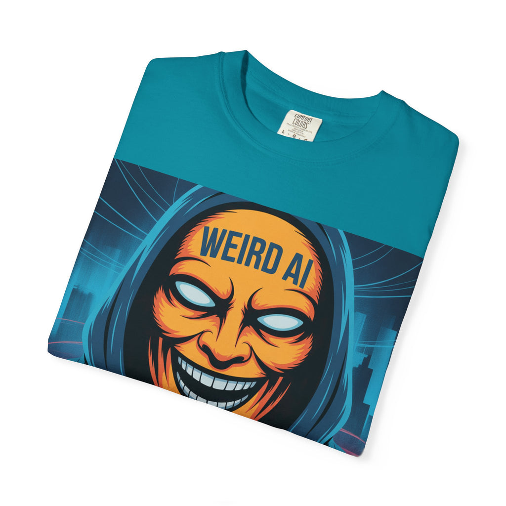 Weird AI "Masked Mode" Unisex Garment-Dyed T-shirt