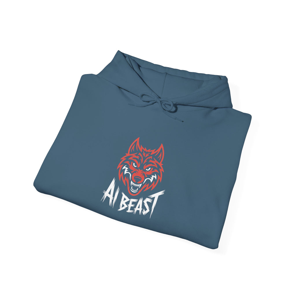 AI BEAST " Alpha Mode "  Unisex Heavy Blend™ Hooded Sweatshirt
