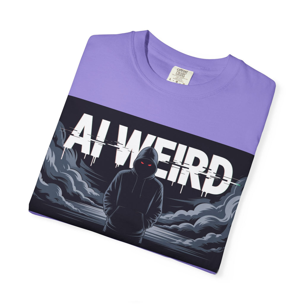 AI WEIRD – “DARK DATA ENTITY” Unisex Garment-Dyed T-shirt
