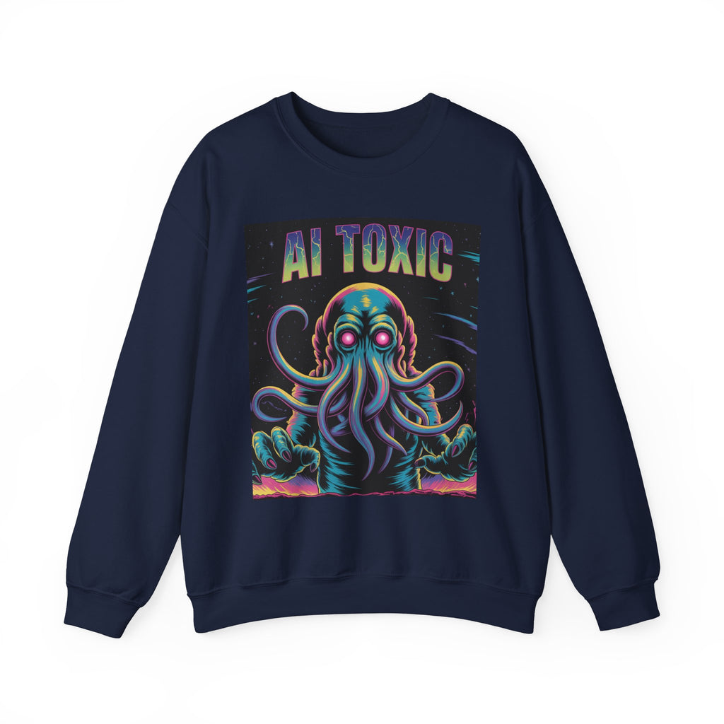AI TOXIC  "Data Overlord" Unisex Heavy Blend™ Crewneck Sweatshirt