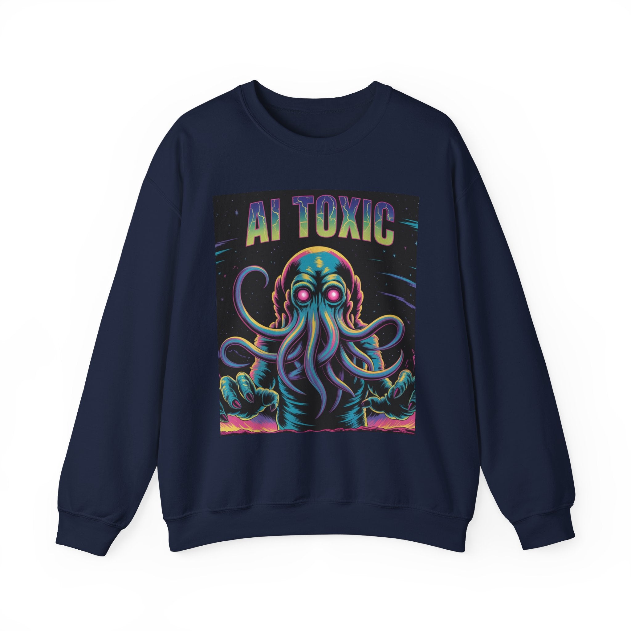 AI TOXIC  "Data Overlord" Unisex Heavy Blend™ Crewneck Sweatshirt