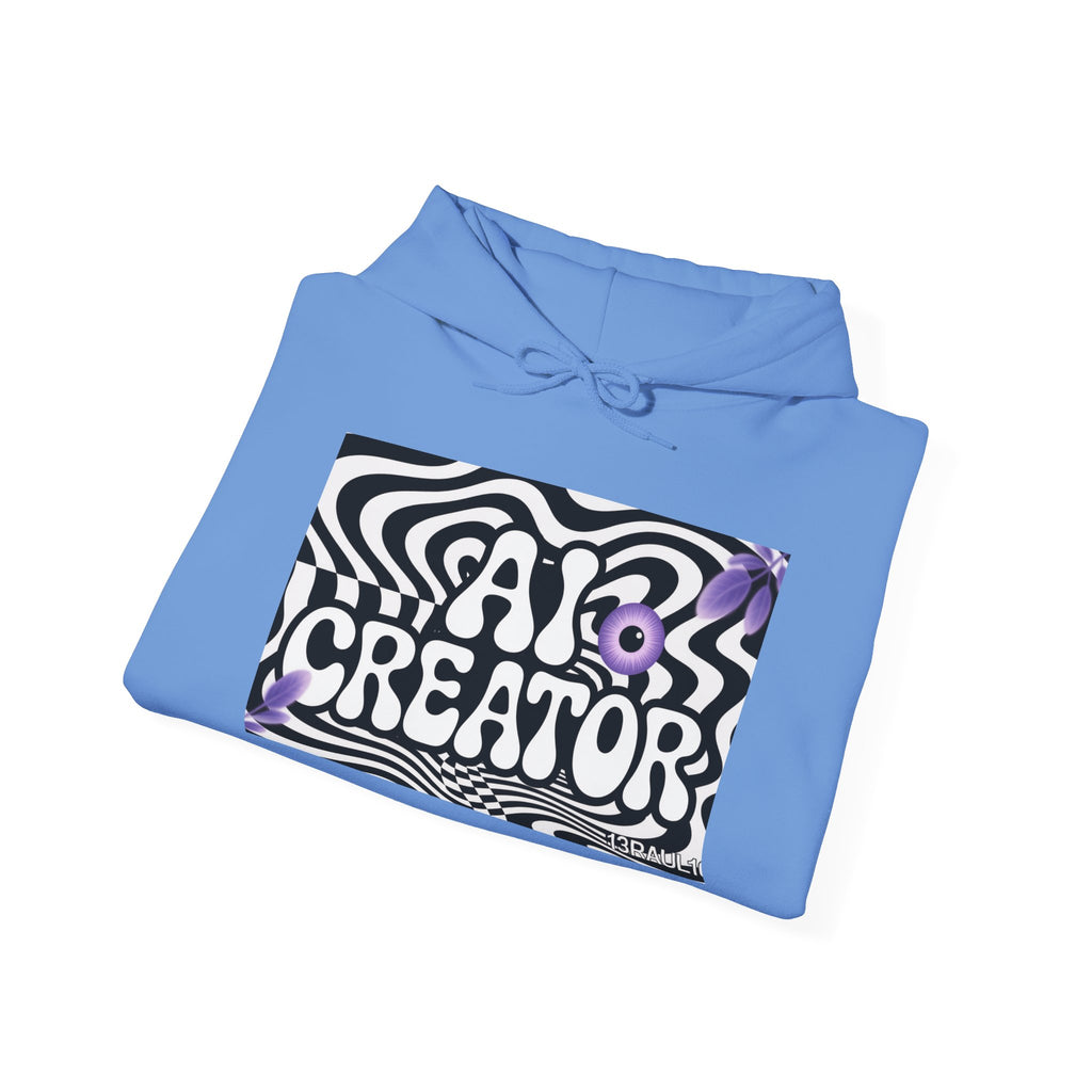 AI Creator  "Optic Loop" Unisex Heavy Blend™ Hooded Sweatshirt
