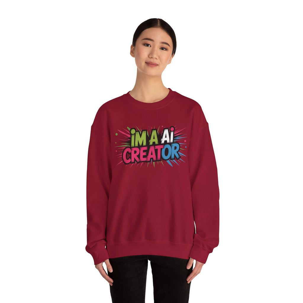 AI Creator  "Code Splash" Unisex Heavy Blend™ Crewneck Sweatshirt