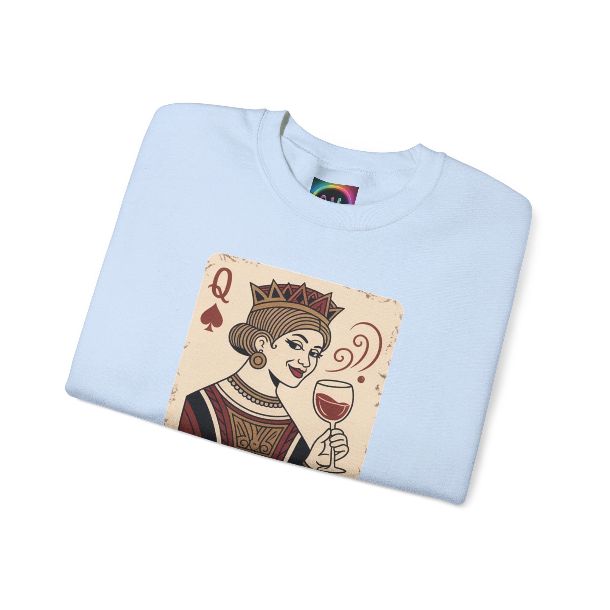AI Queen "ROYAL ALGORITHM"  Unisex Heavy Blend Crewneck Sweatshirt