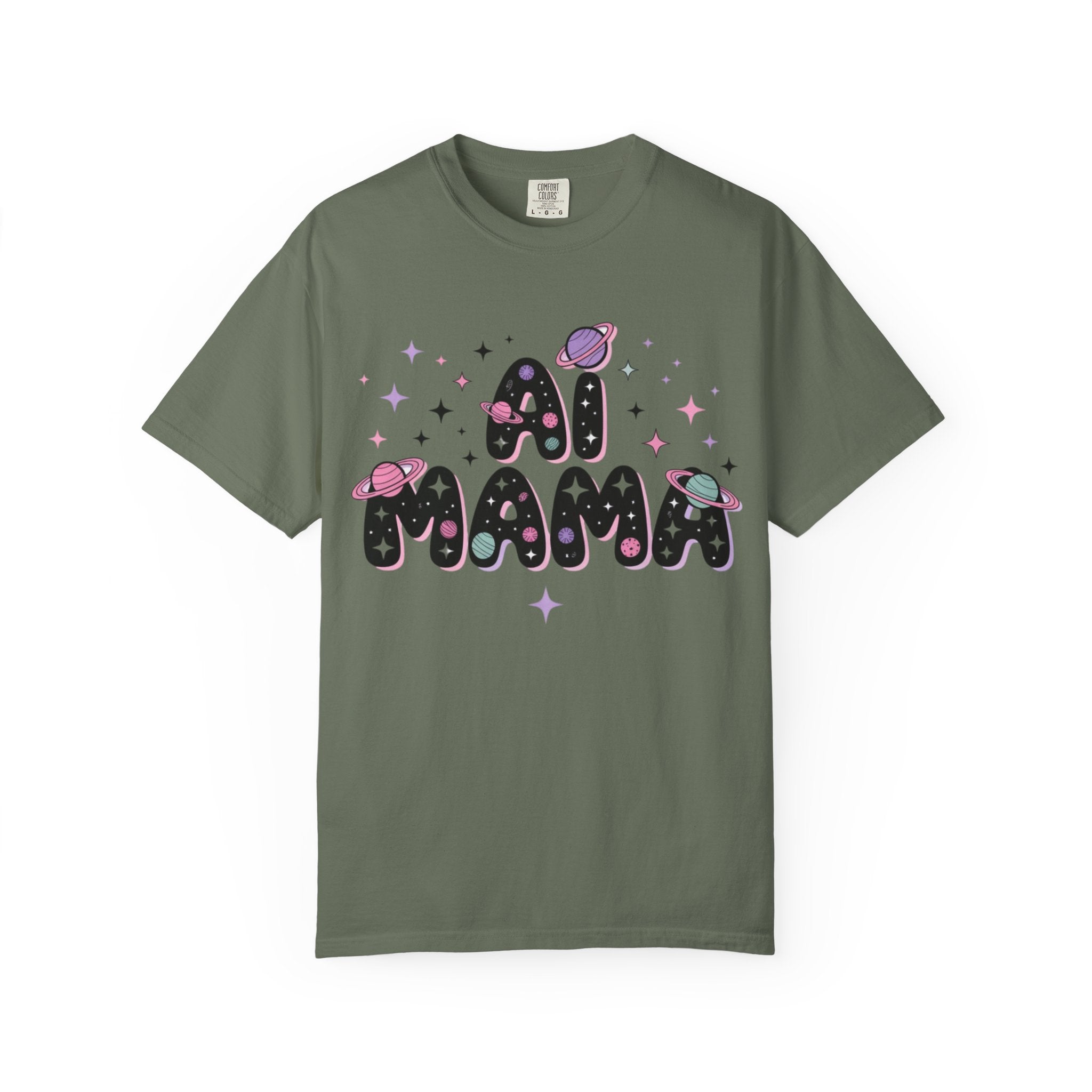 AI Mama "Digital Daydreamer" Unisex Garment-Dyed T-shirt