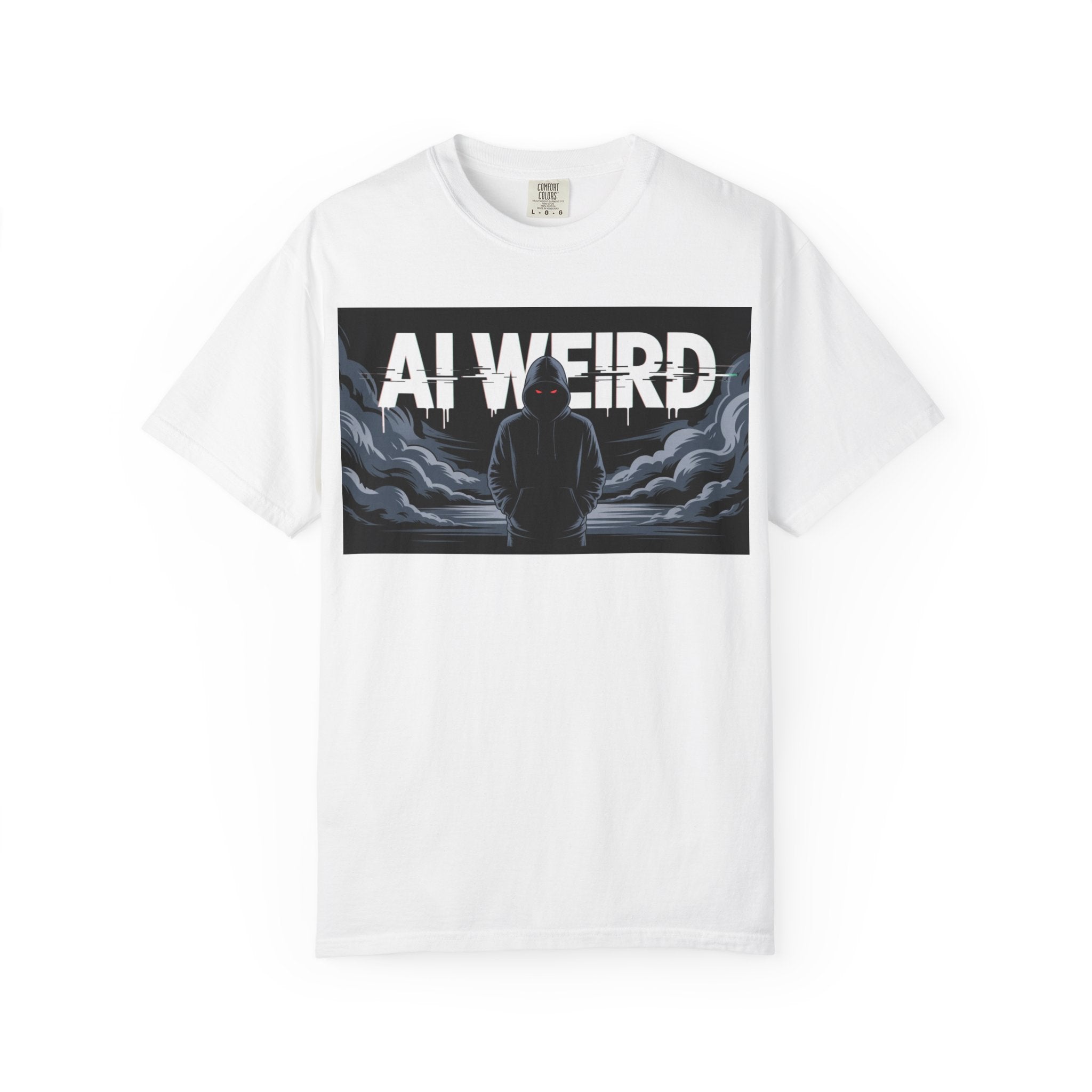AI WEIRD – “DARK DATA ENTITY” Unisex Garment-Dyed T-shirt