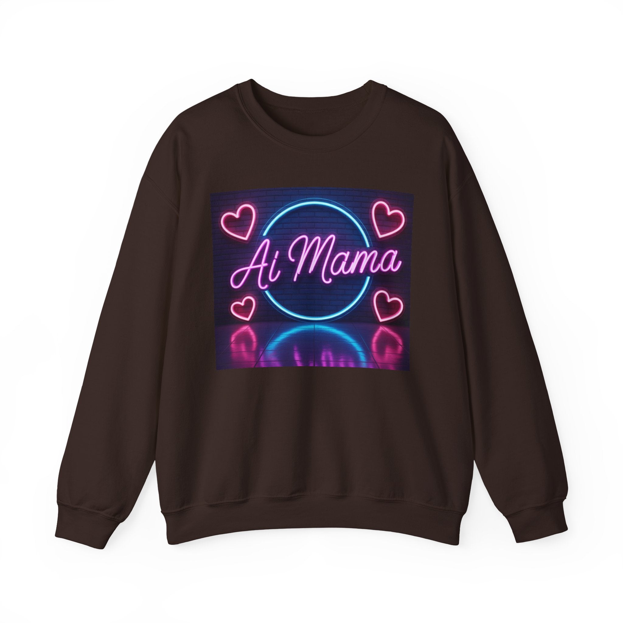 AI MAMA “ Electric Love Loop ” Unisex Heavy Blend™ Crewneck Sweatshirt