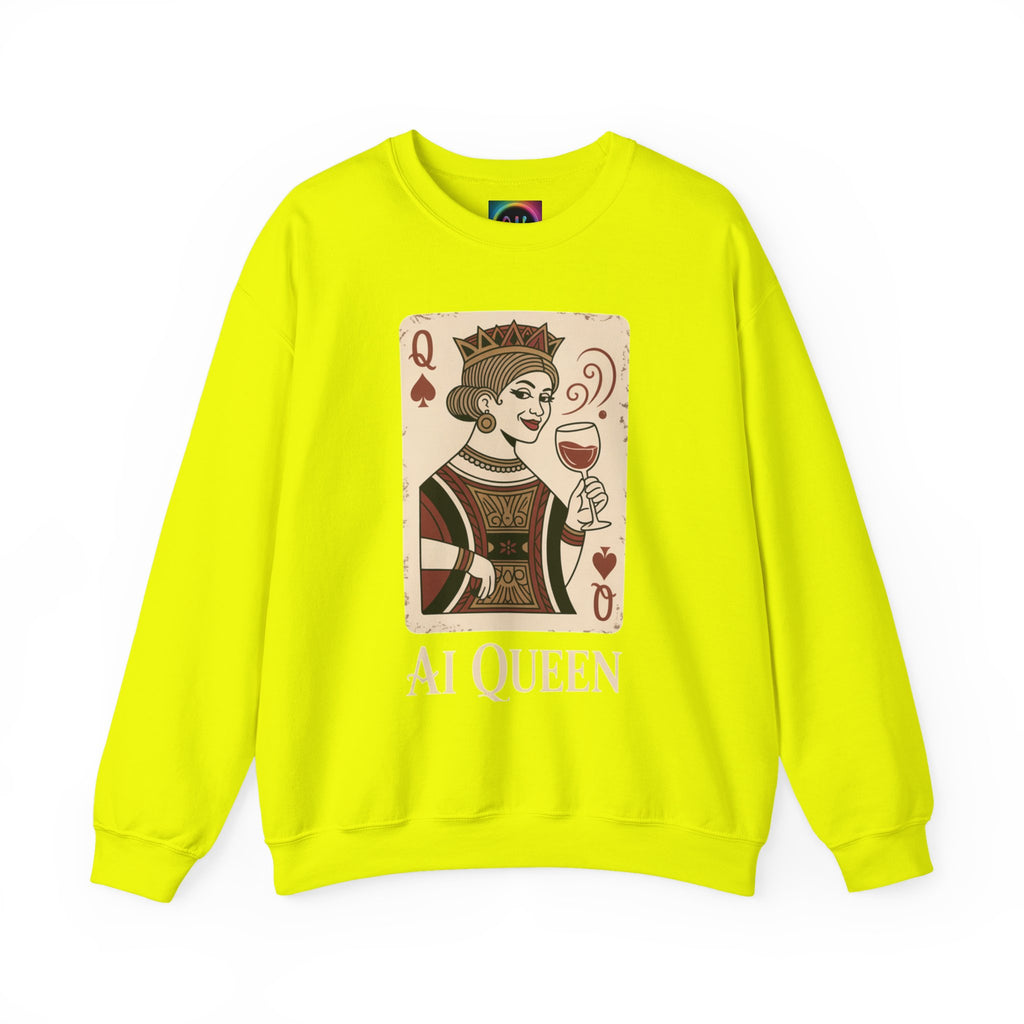 AI Queen "ROYAL ALGORITHM"  Unisex Heavy Blend Crewneck Sweatshirt
