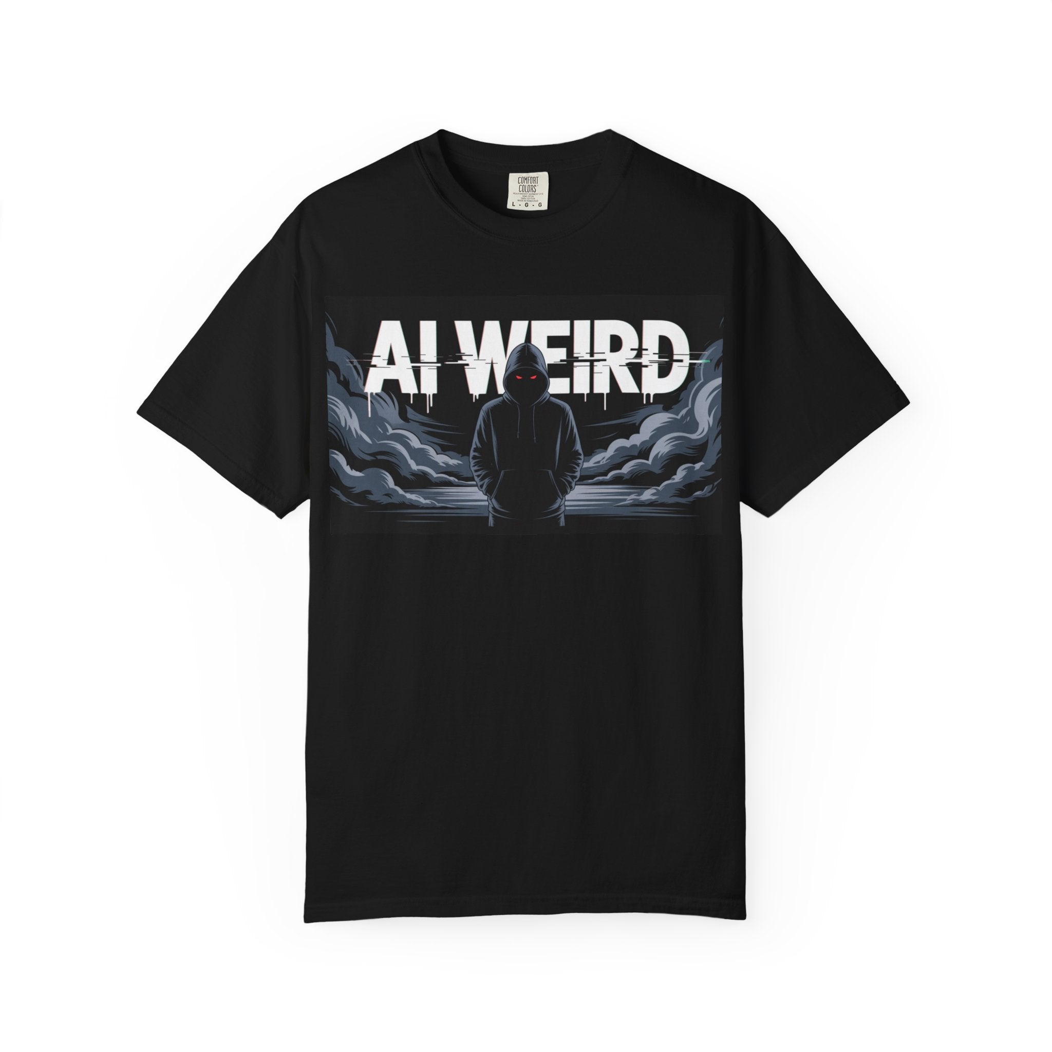 AI WEIRD – “DARK DATA ENTITY” Unisex Garment-Dyed T-shirt