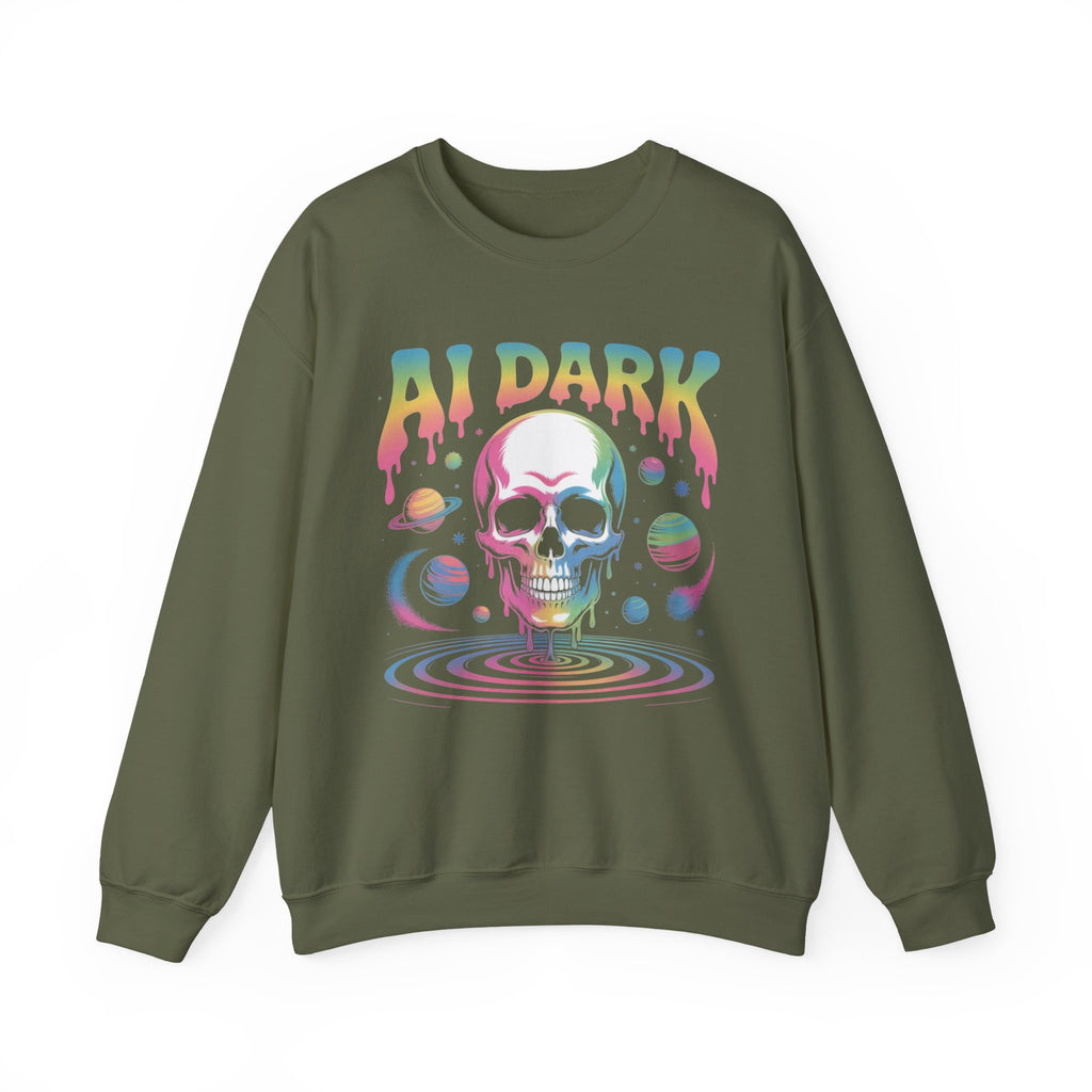 AI DARK “Death of Data” Unisex Heavy Blend™ Crewneck Sweatshirt