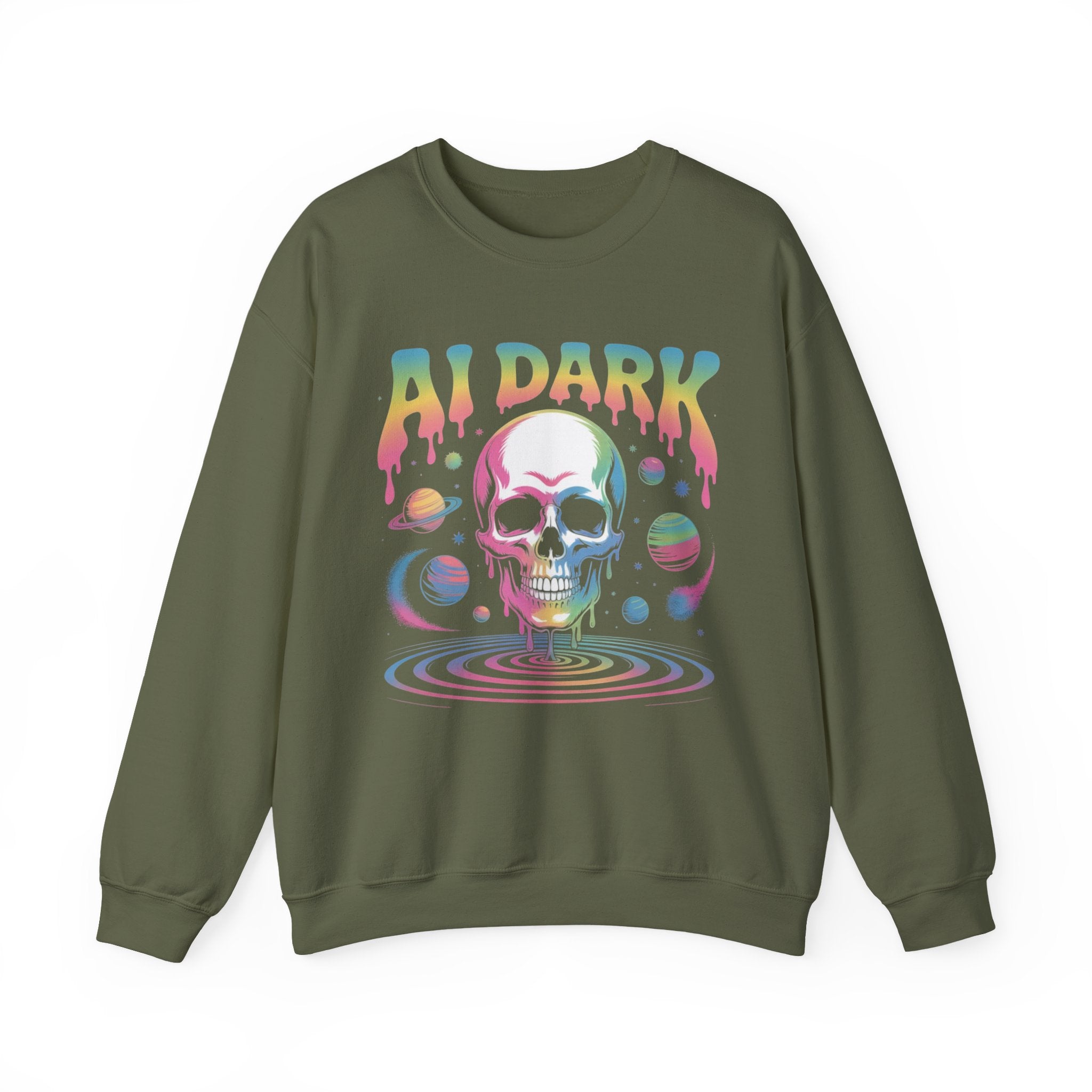 AI DARK “Death of Data” Unisex Heavy Blend™ Crewneck Sweatshirt