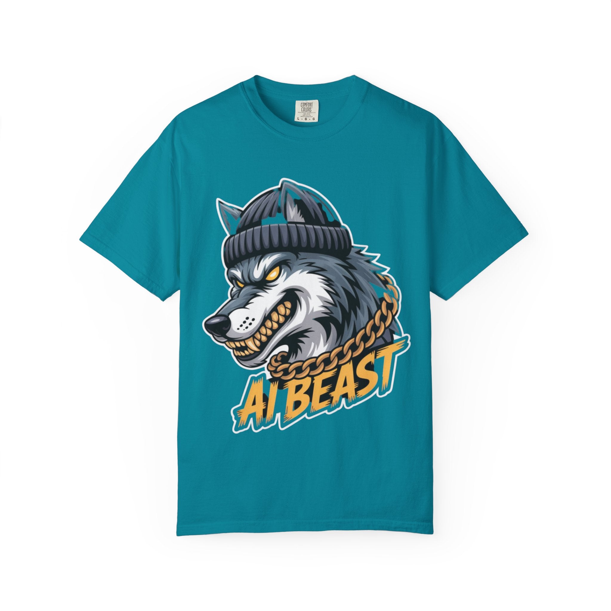 AI BEAST  "Wolf Byte Syndicate " Unisex Garment-Dyed T-shirt