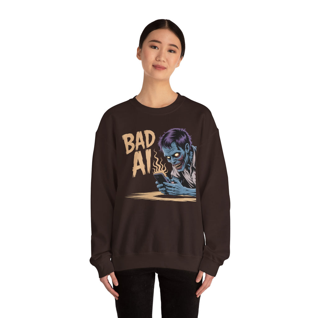 Bad AI "ZOMBIE SCROLL" Unisex Heavy Blend™ Hooded Sweatshirt