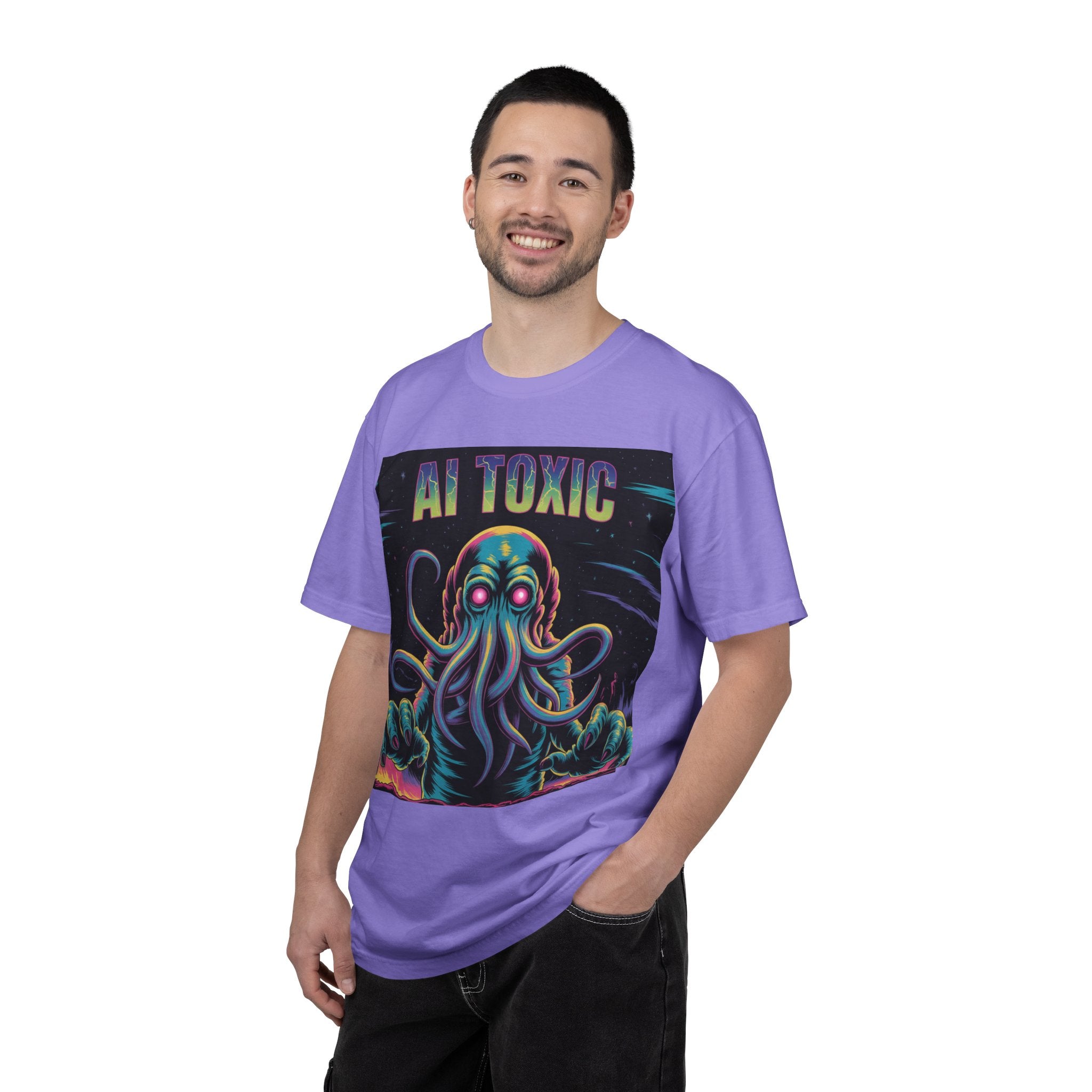 AI TOXIC  "Data Overlord" Unisex Garment-Dyed T-shirt