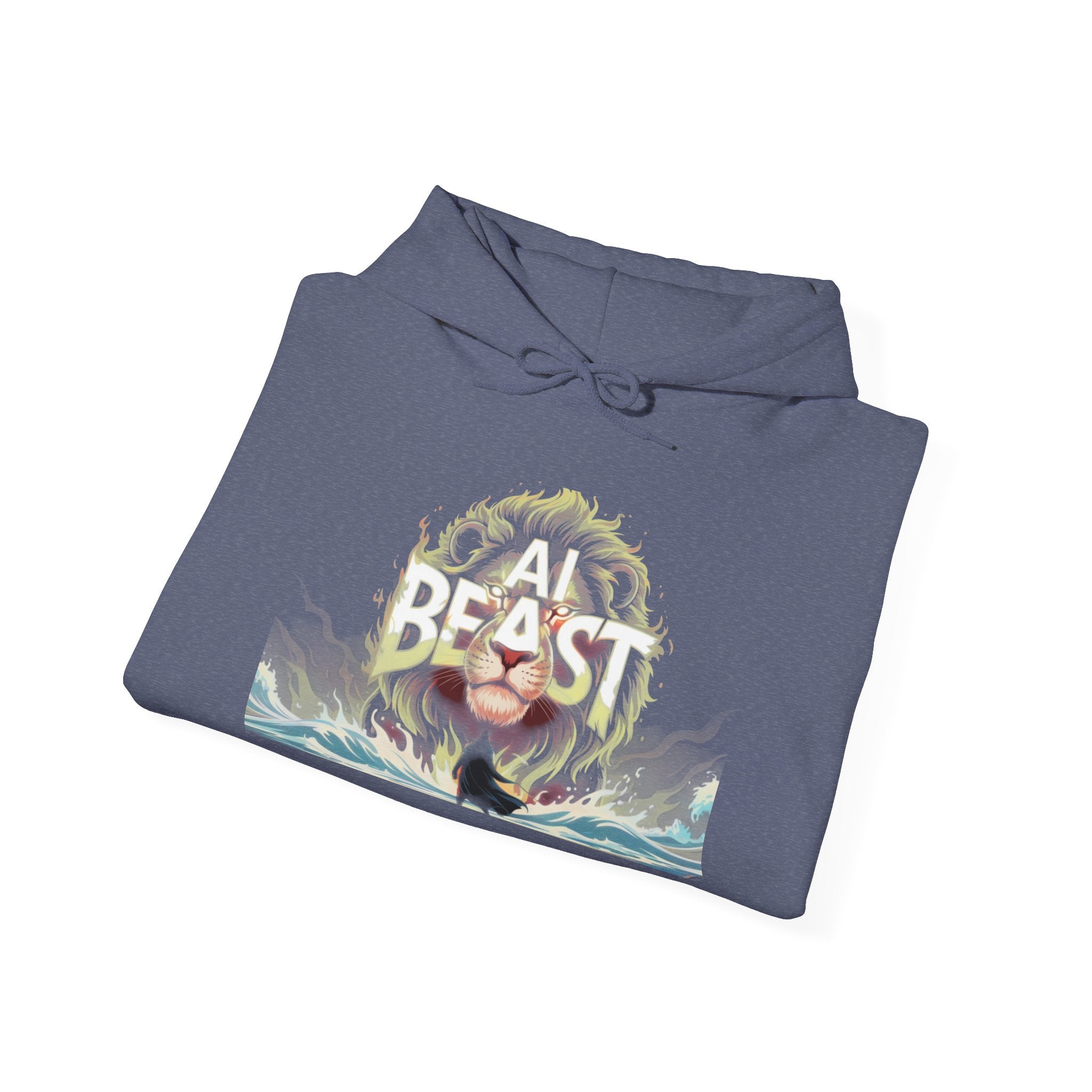 AI BEAST “Majestic Upload” Unisex Heavy Blend™ Hooded Sweatshirt