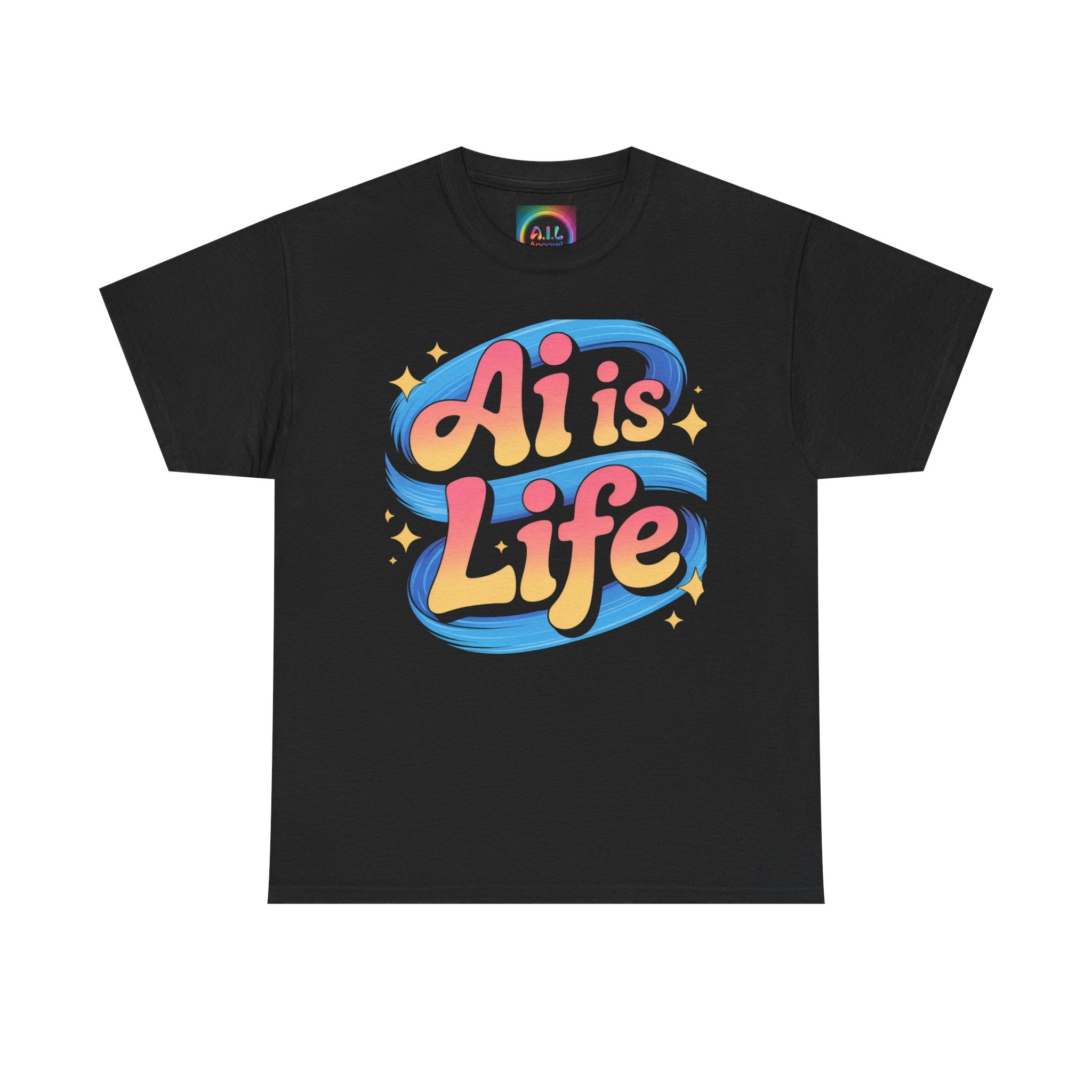 Al is Life "COSMIC SWIRL" — Colorful Retro Graphic Tee T‑Shirt