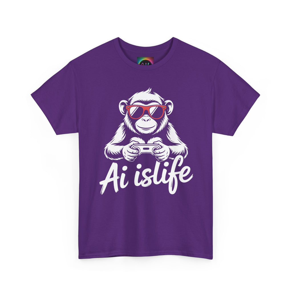 AI Is Life "GAMER CHIMP ELITE" Unisex Graphic T-Shirt