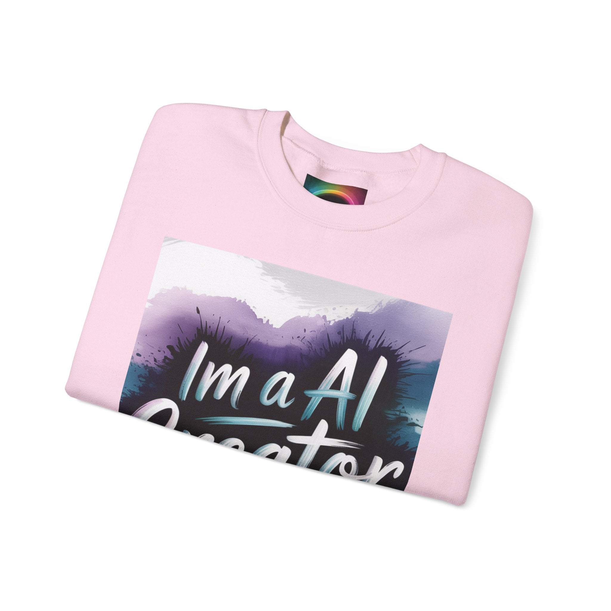 I’m a AI Creator "DIGITAL BRUSHSTROKE" Unisex Garment-Dyed Sweatshirt