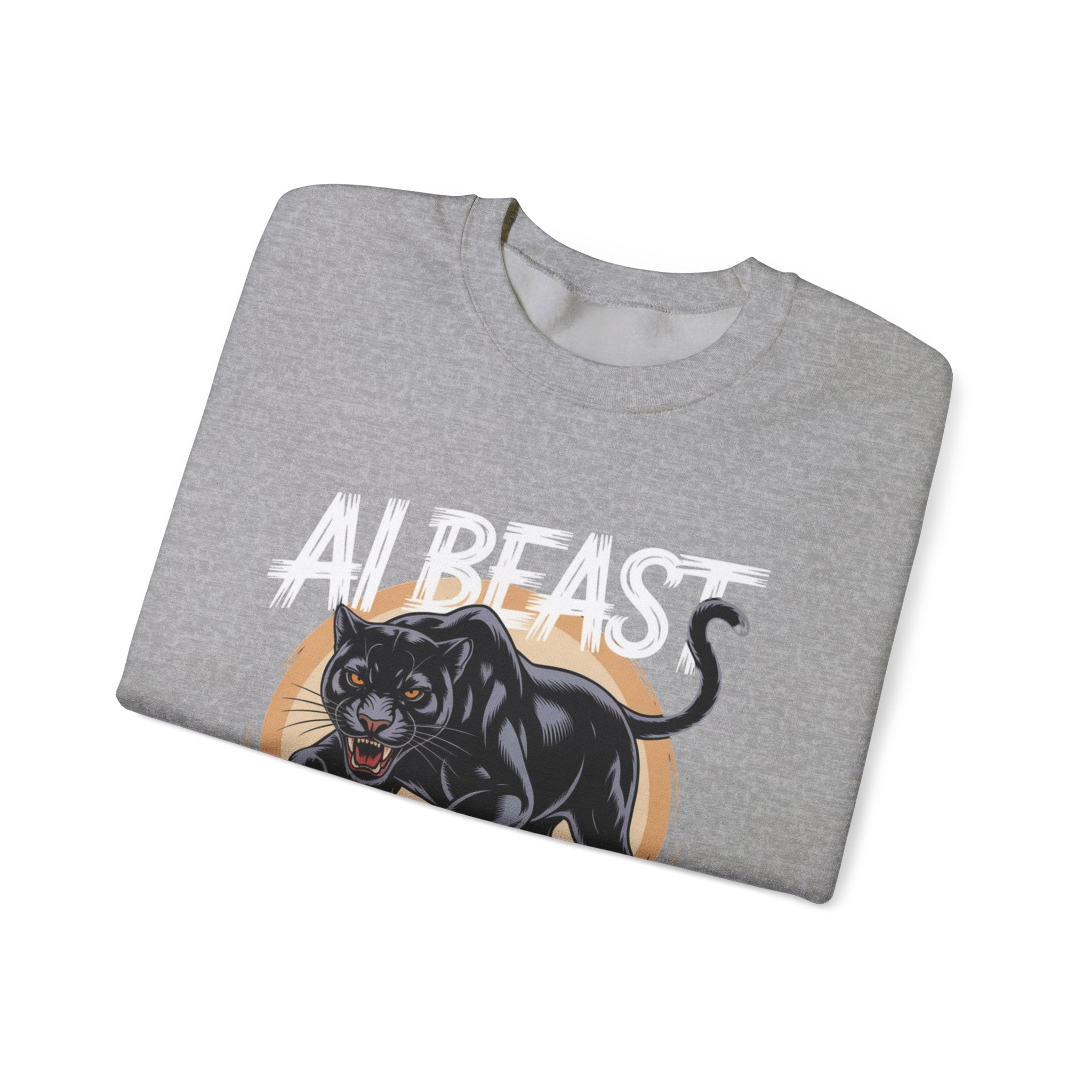 AI BEAST "Midnight Matrix" Unisex Heavy Blend™ Crewneck Sweatshirt