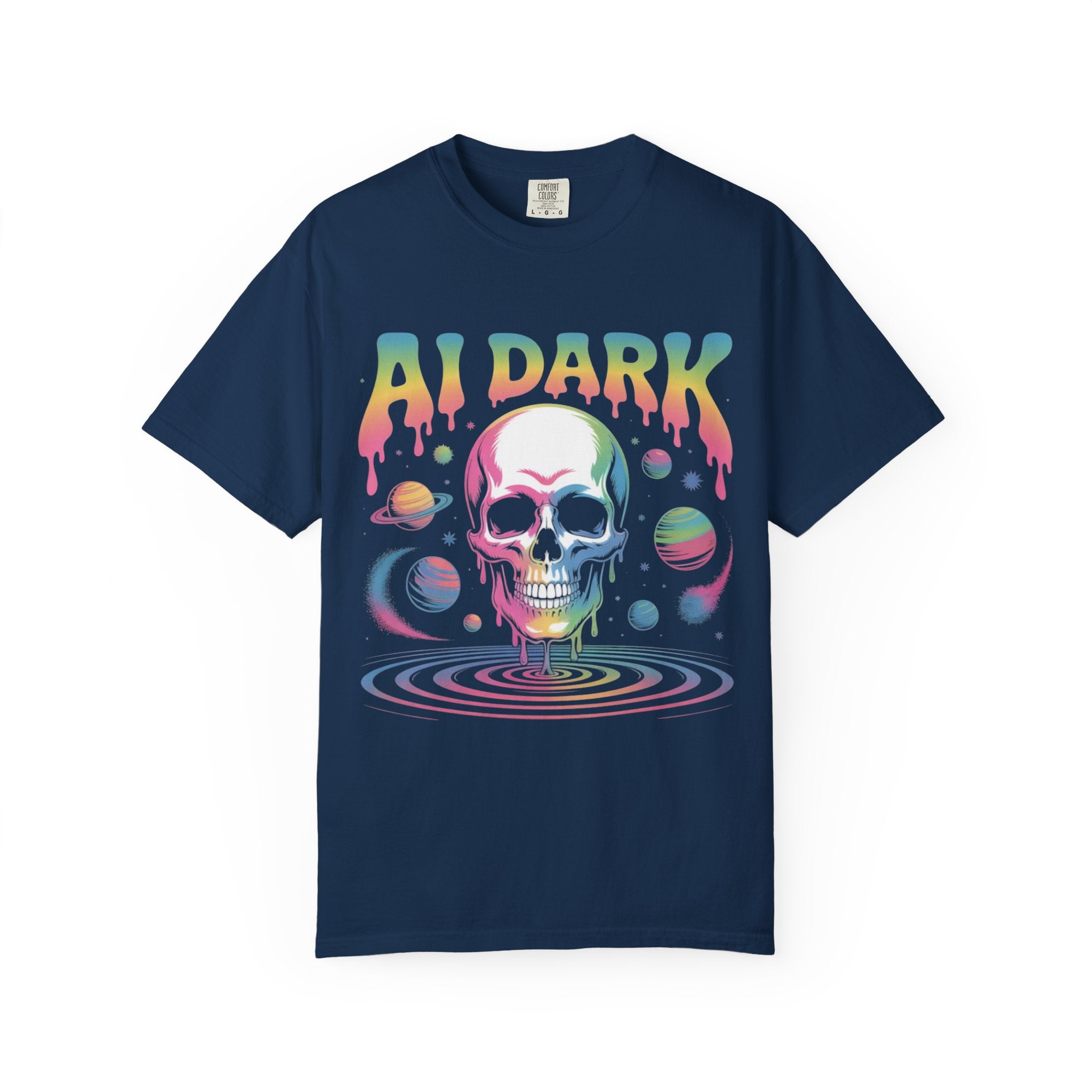 AI DARK “Death of Data” Unisex Garment-Dyed T-shirt
