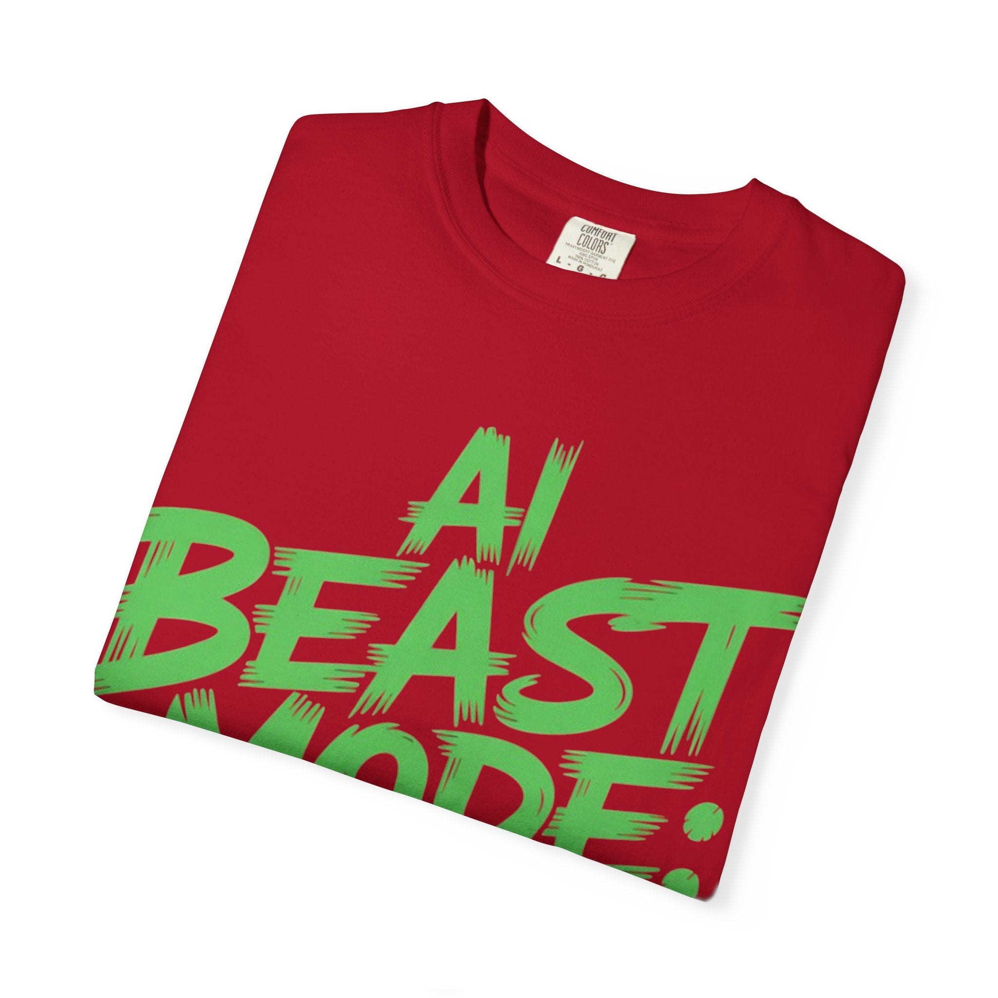 AI BEAST MODE: ON “DIGITAL HULK ENERGY” Unisex Garment-Dyed T-shirt