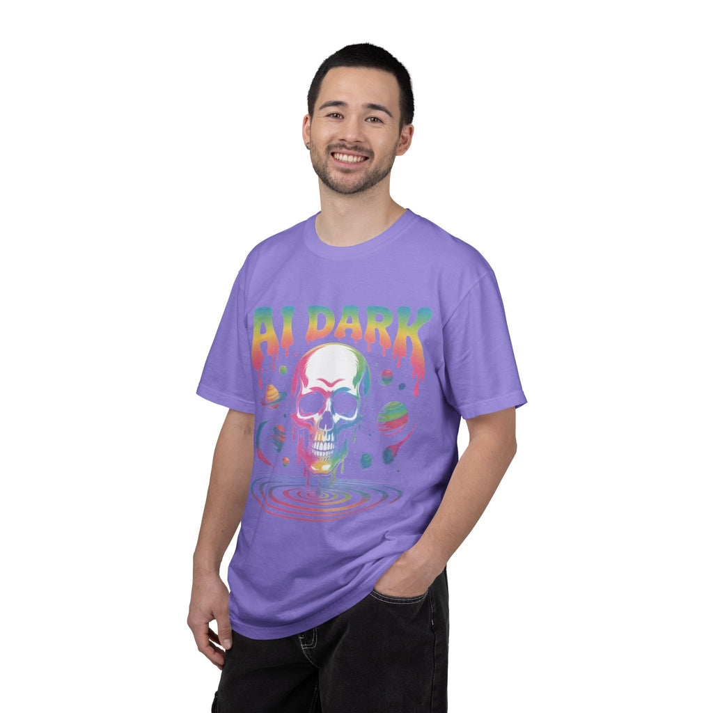 AI DARK “Death of Data” Unisex Garment-Dyed T-shirt