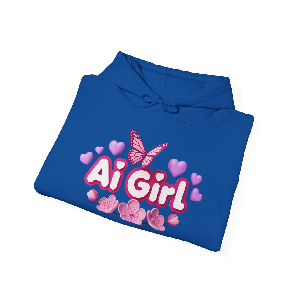Ai Girl  "Cyber Cutie" Unisex Heavy Blend™ Hooded Sweatshirt