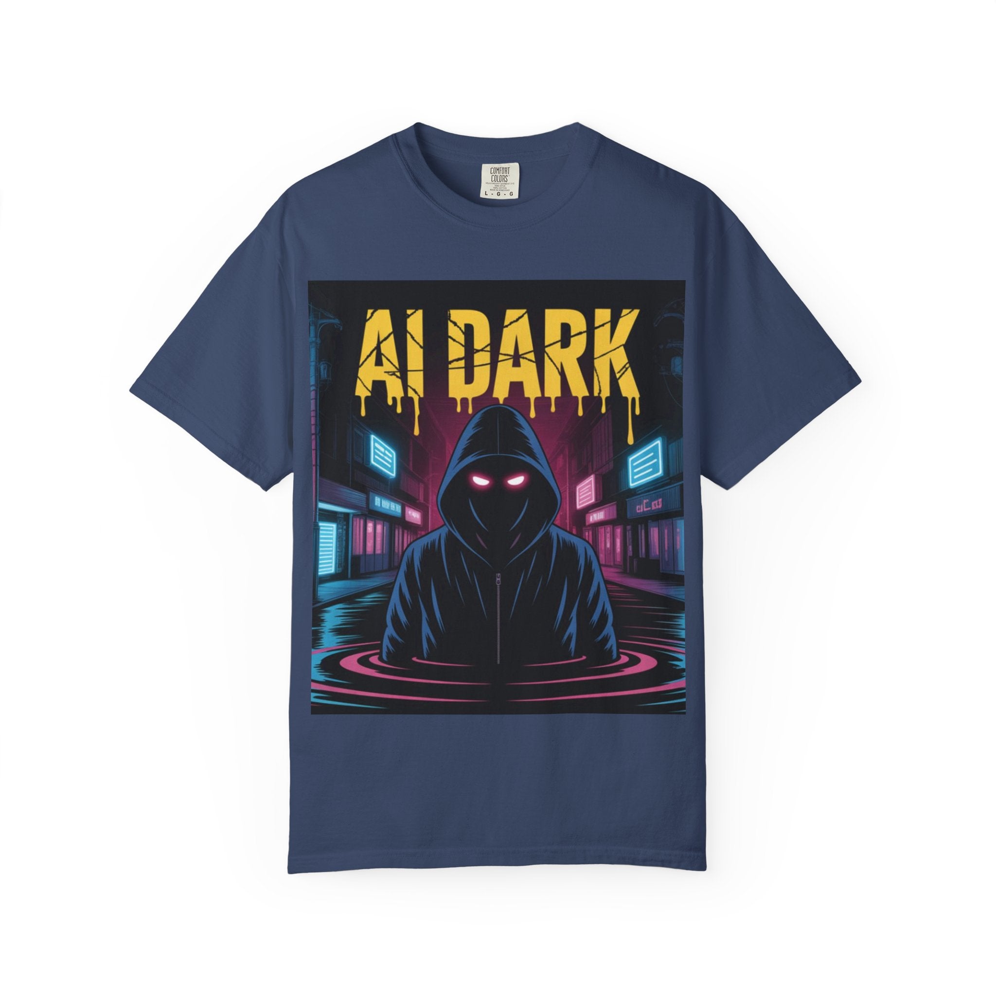 AI DARK  “Night Signal”  Unisex Garment-Dyed T-shirt