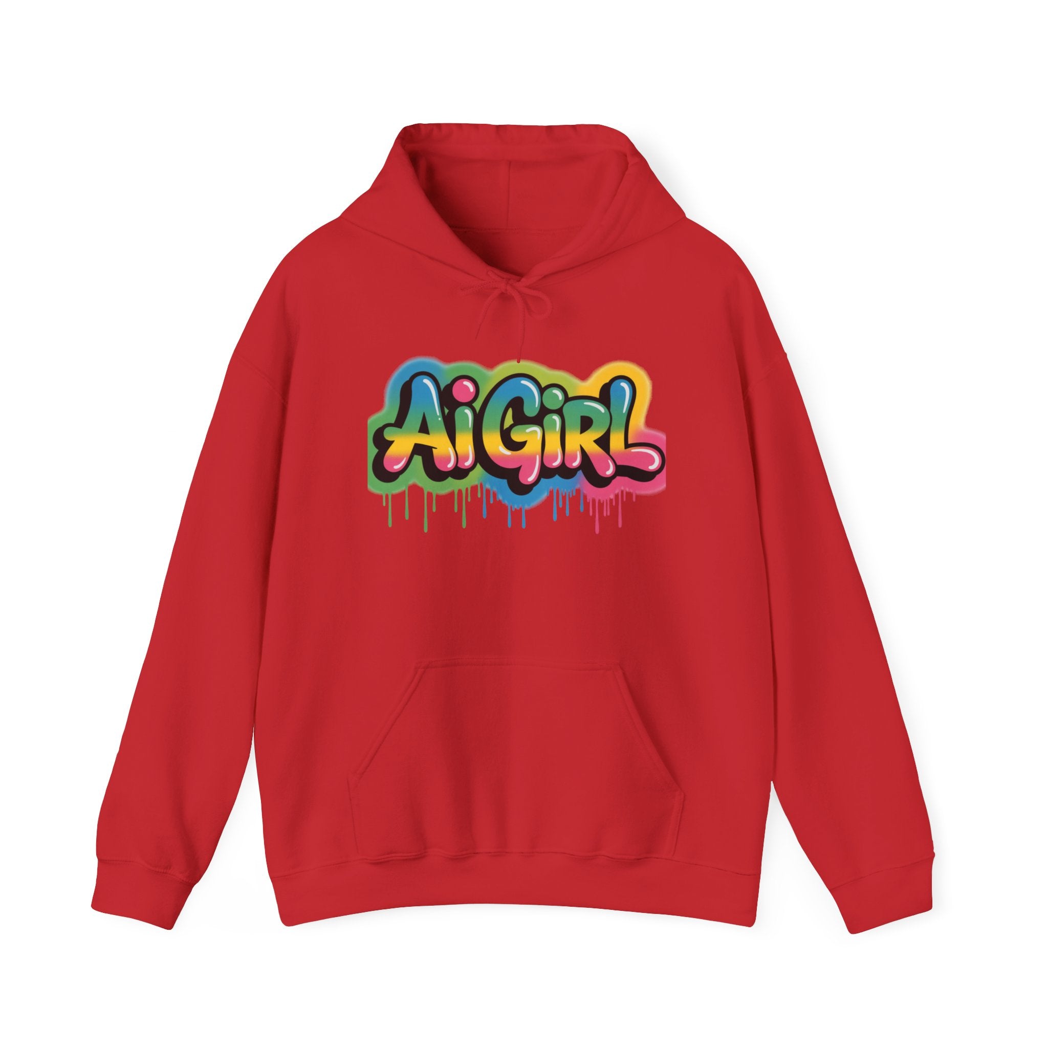 Ai Girl  "Graffiti Glow"  Unisex Heavy Blend™ Hooded Sweatshirt