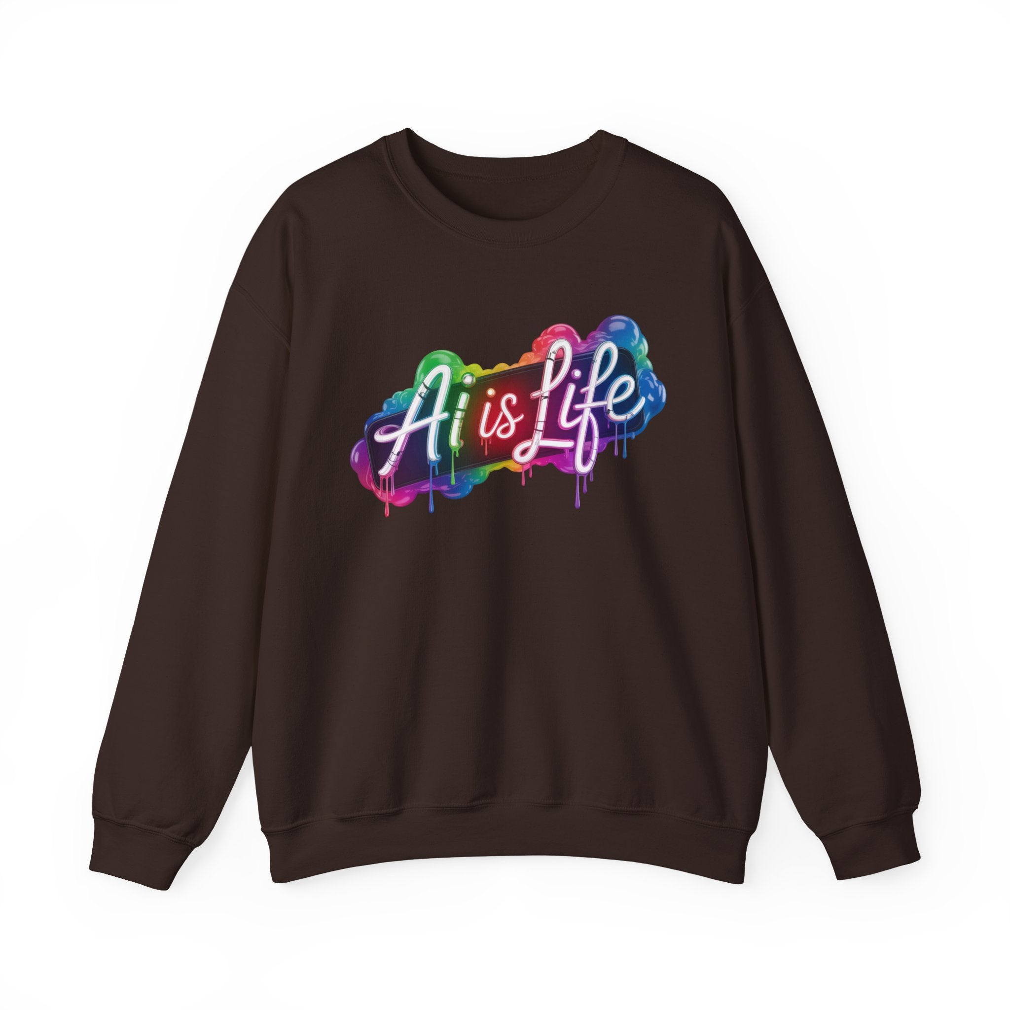 AI is LIFE  “PipeDream Intelligence”  Heavy Blend™ Crewneck Sweatshirt