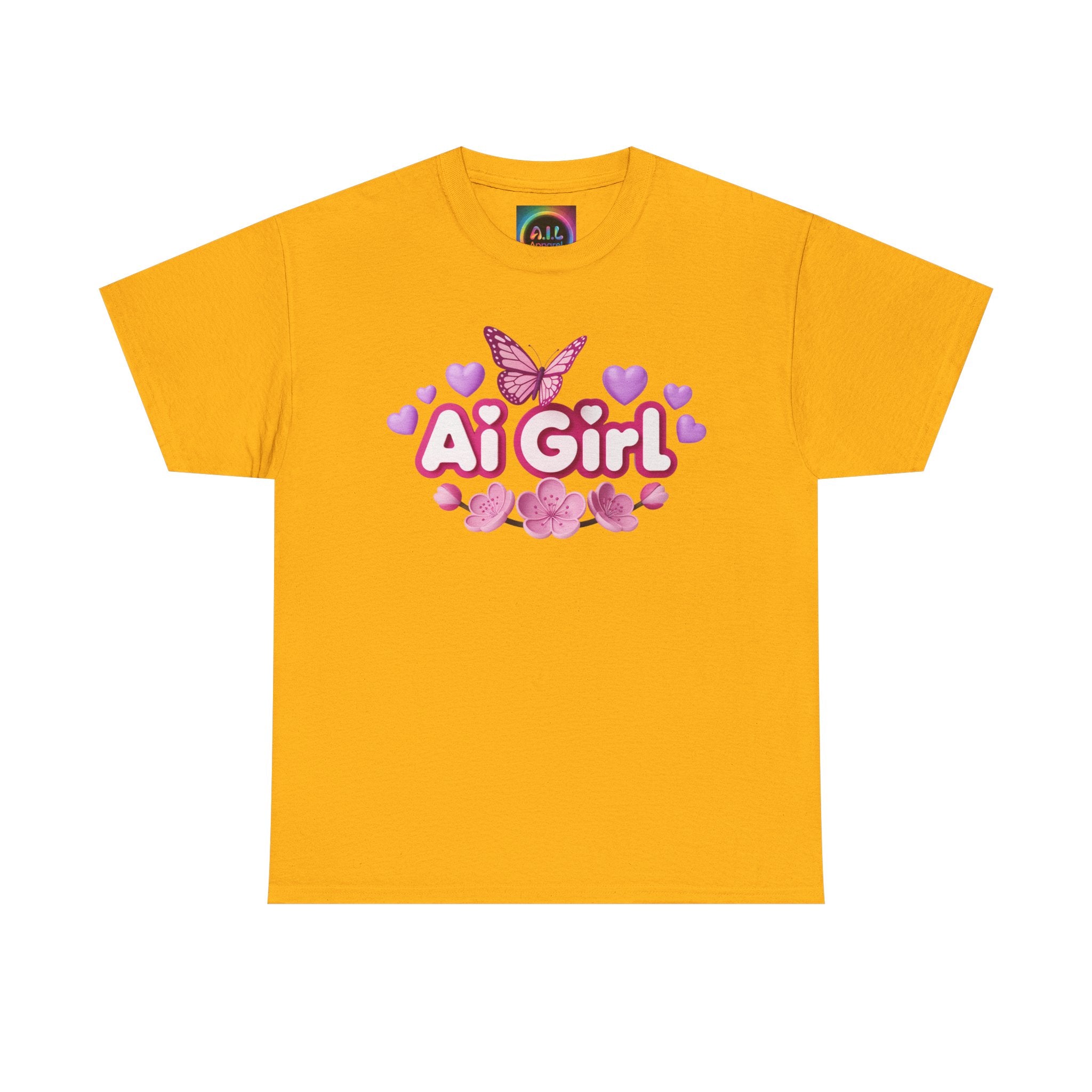 Ai Girl  "Cyber Cutie" Unisex Heavy Blend™ Crewneck T‑Shirt