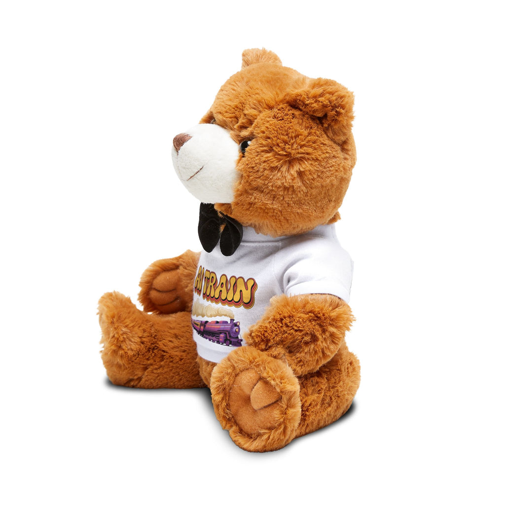 AI Train "Quantum Rail" of Teddy Bear with T-Shirt