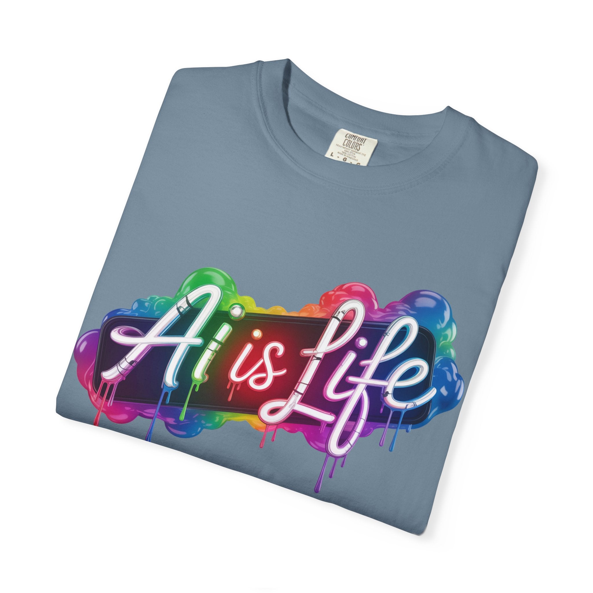 AI is LIFE  “PipeDream Intelligence”  Heavy Blend™ Crewneck T-Shirt
