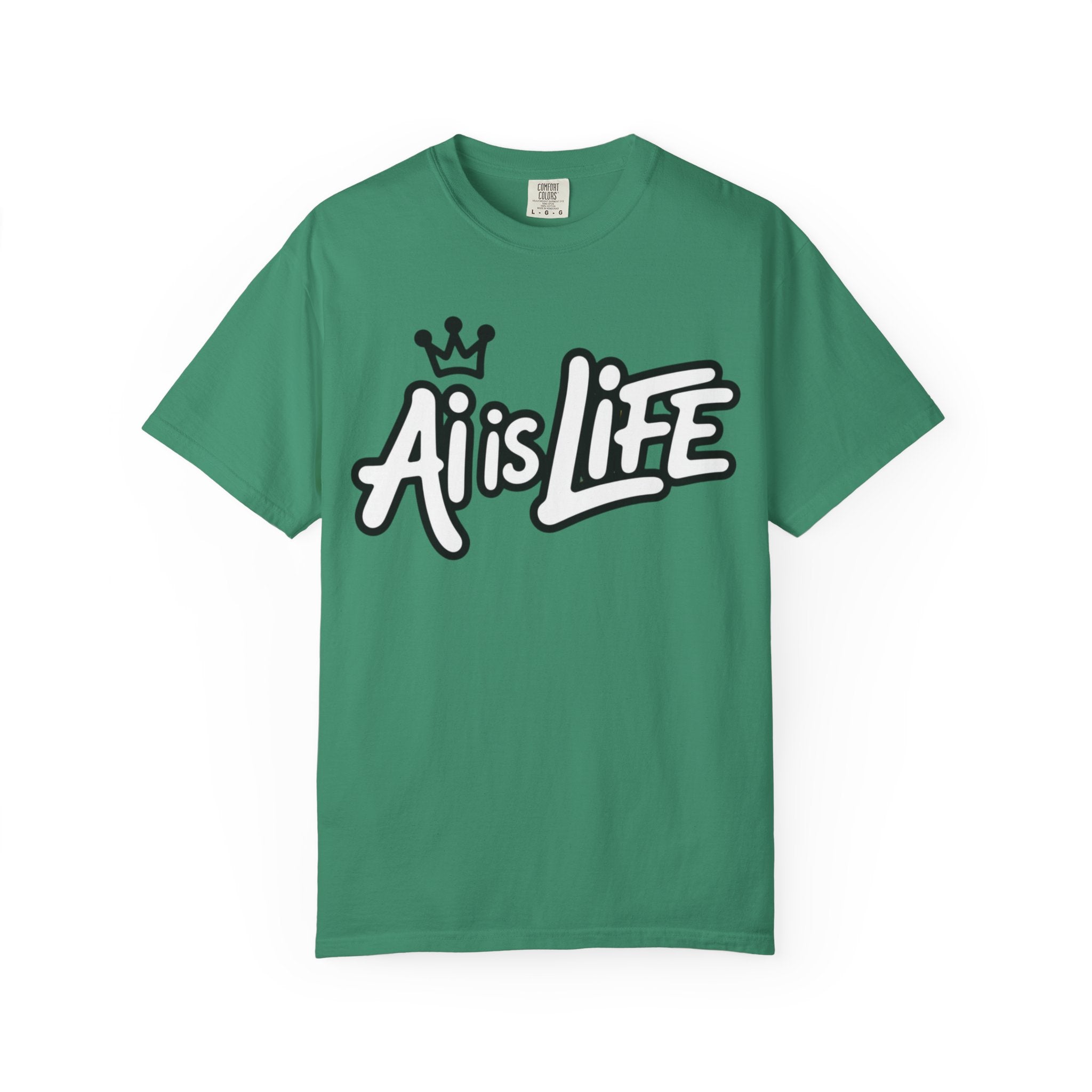 Ai is Life  "Crown Circuit" Unisex Garment-Dyed T-shirt