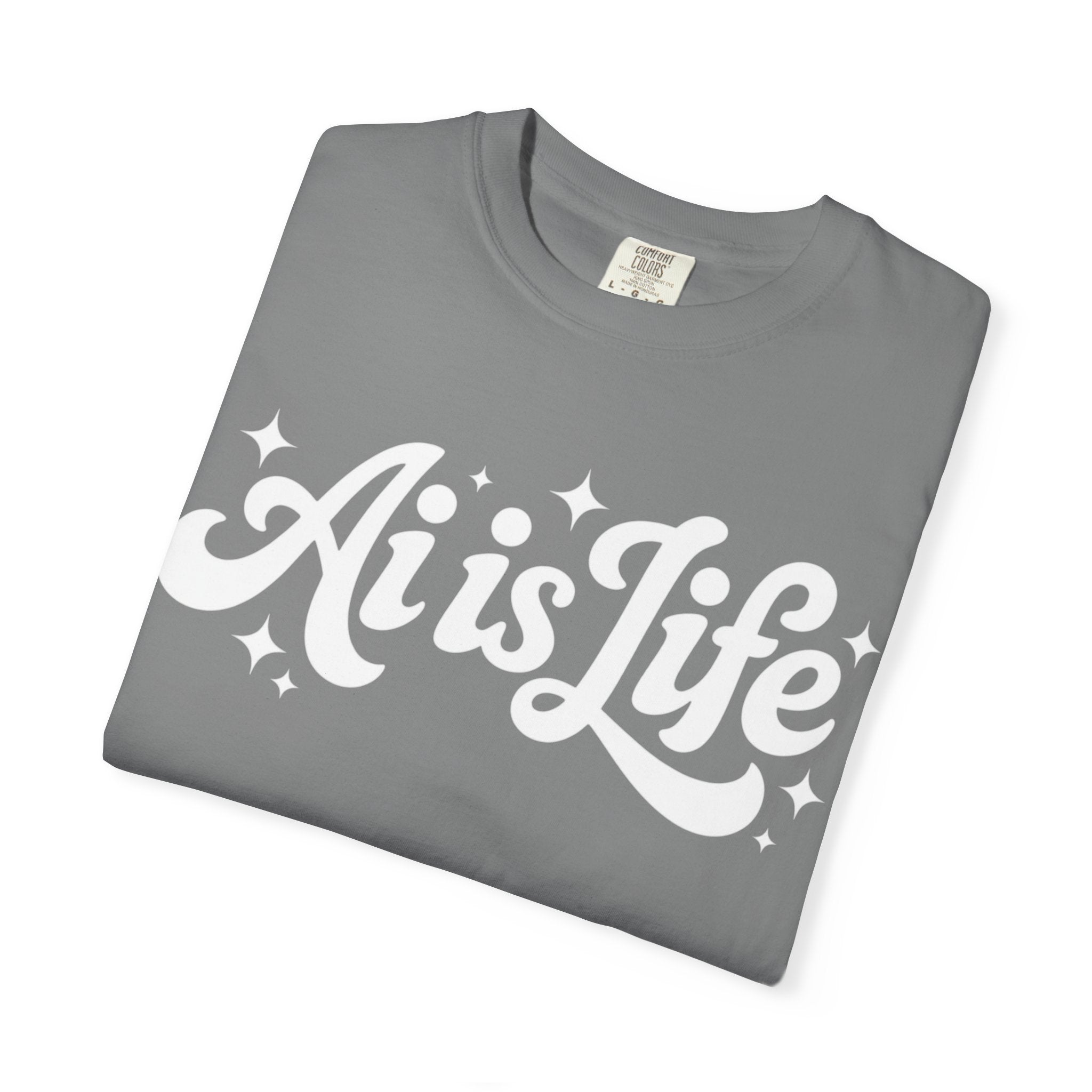 Ai is Life  "TechFlow Energy" Unisex Garment-Dyed T-shirt