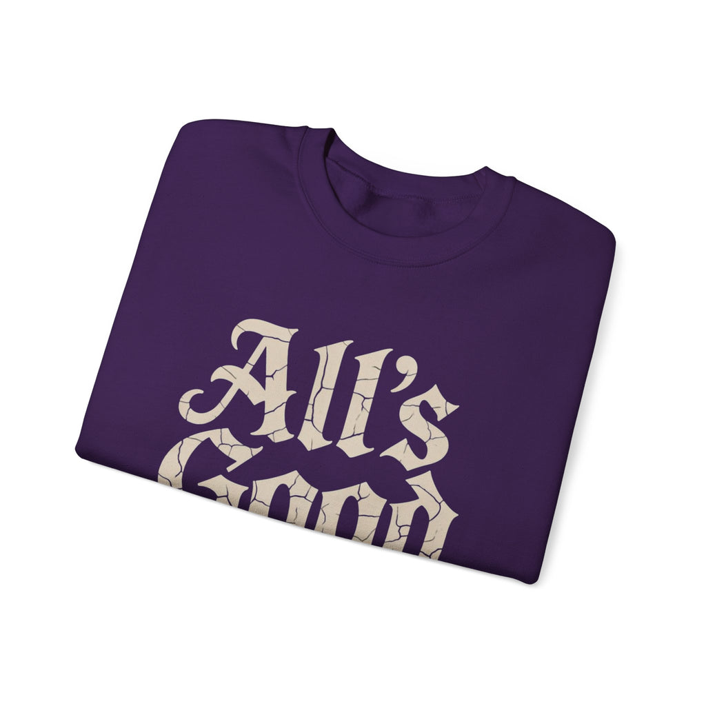 ALL’S GOOD WITH AI “Cracked Code Classic” Unisex Heavy Blend Crewneck Sweatshirt