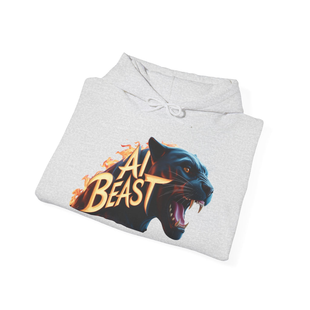AI BEAST  "Wildfire Algorithm" Unisex Heavy Blend™ Hooded Sweatshirt