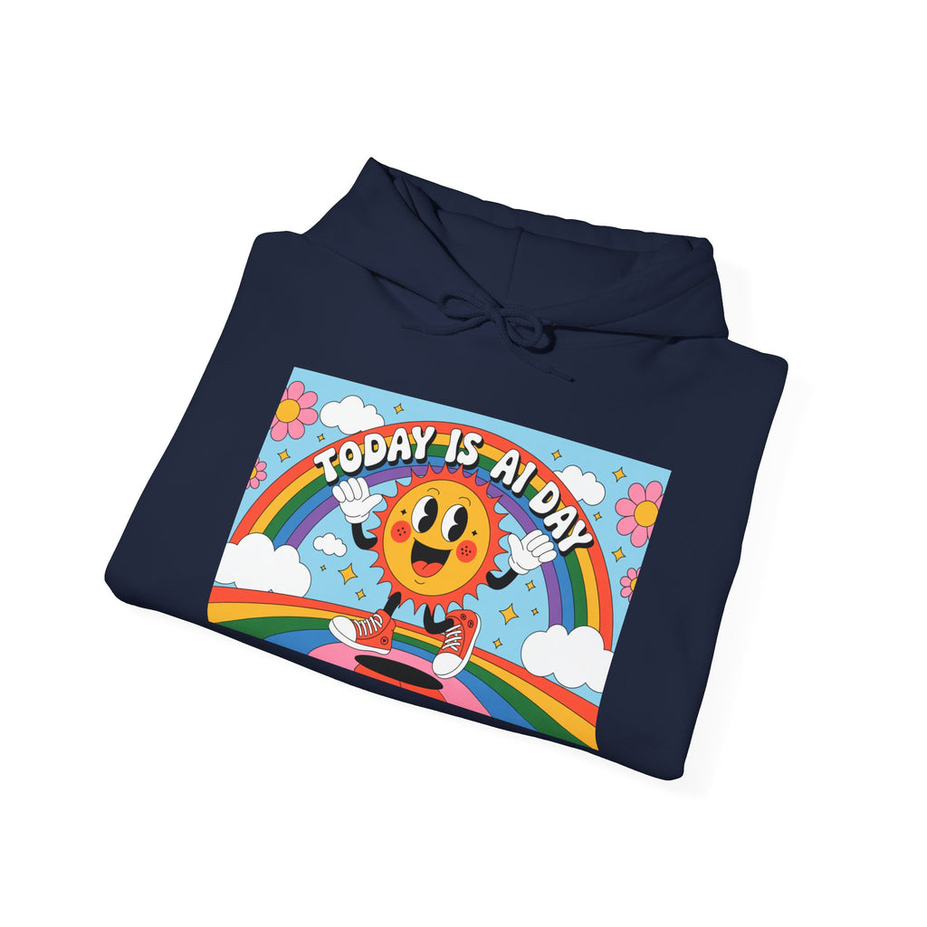 Today Is AI Day  "Sunshine Circuit" Unisex Sweatshirt, Fun Casual Wear
