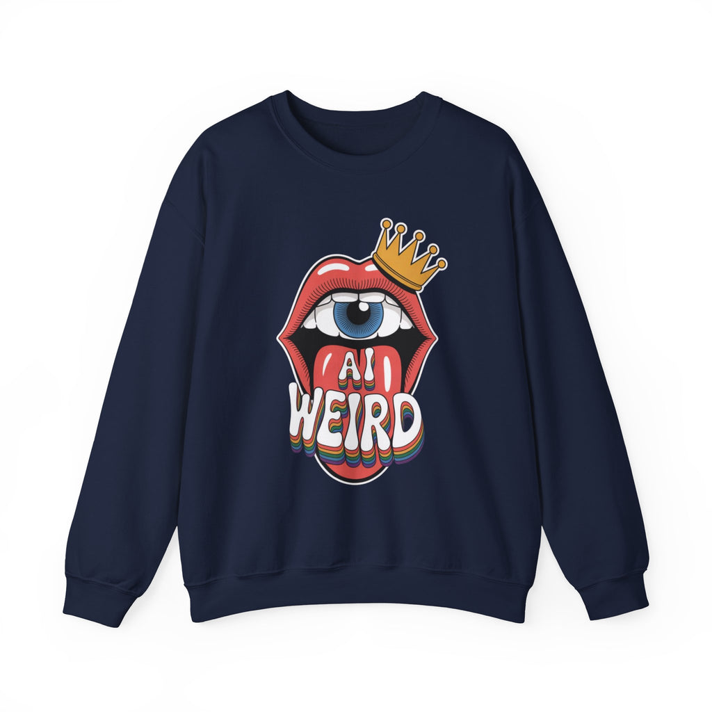 Ai Weird  "Royal Oddbyte" Unisex Heavy Blend™ Crewneck Sweatshirt