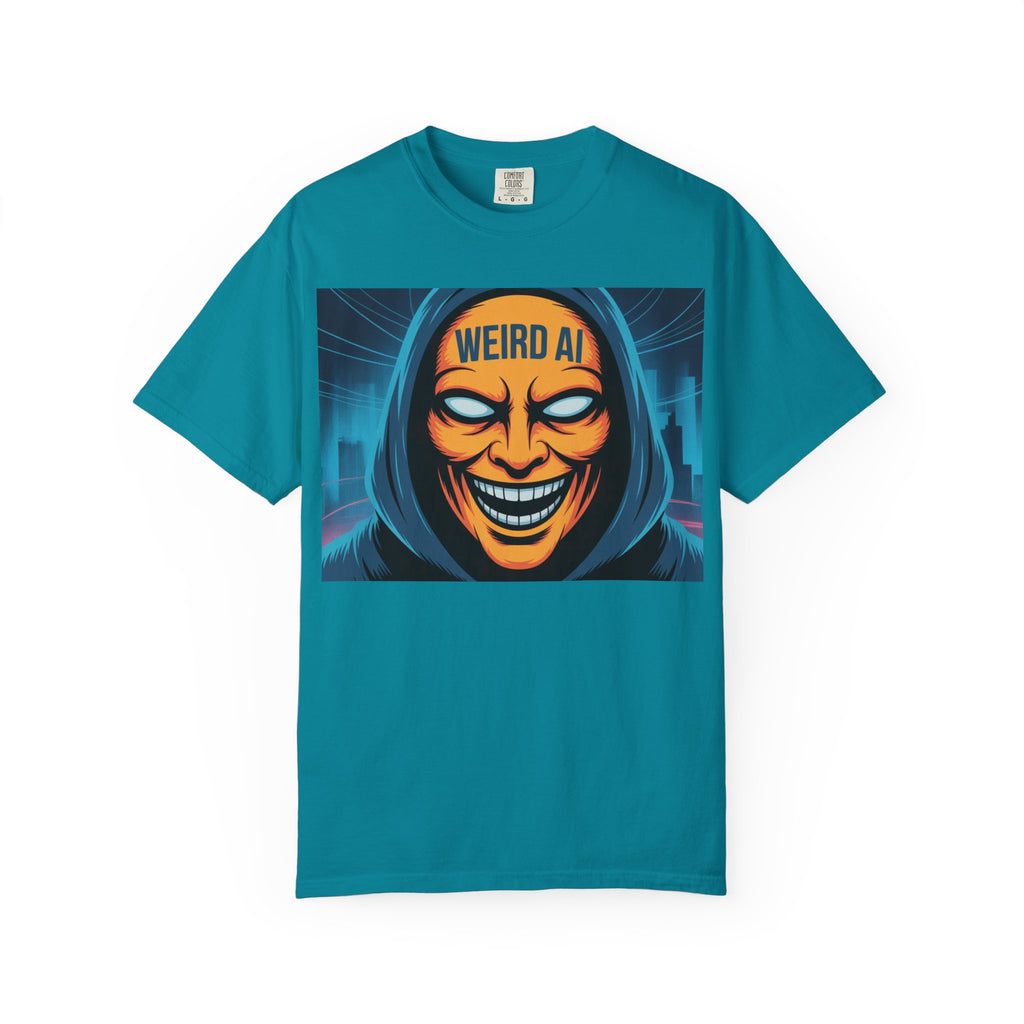 Weird AI "Masked Mode" Unisex Garment-Dyed T-shirt